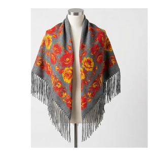 NORTH APPROACH Foulard carré en soie pour femme, imprimé floral, élégant, multifonctionnel, accessoire de mode toutes saisons - Product Image 1