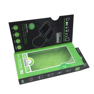 Boîte en carton recyclable avec fermeture magnétique et fenêtre en PVC pour emballage de produits bancaires, impression quadricolore - Product Image 1