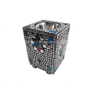 Quemador de Bakhoor Todo en Uno de la Mejor Calidad, Aroma a Rosa, Fabricante Indio, Madera, Resina, Latón, Incrustaciones Metálicas, en Caja, Uso Religioso, Calidad - Product Image 1