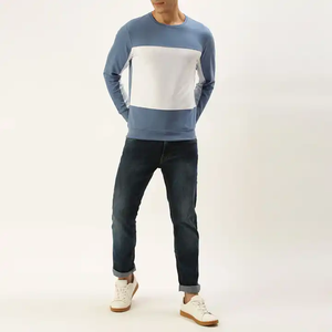 Men's Premium Quality Custom Logo 100% Cotton Blended Long Sleeve Sweatshirts Streetwear Basics for Autumn - Product Image 4