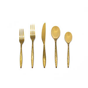 Ensemble de couverts élégants et luxueux en acier inoxydable, couteau, fourchette et cuillère modernes avec finition miroir brillante pour mariage au meilleur prix - Product Image 2