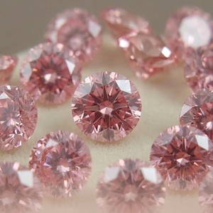 Diamant rond brillant rose vif fantaisie RAAMAA, cultivé en laboratoire, percé au laser, en vrac, taille personnalisée disponible, vente en gros directe usine - Product Image 3