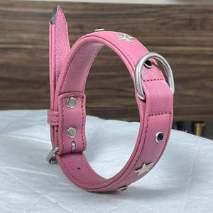 Collar para mascotas de cuero repujado de vaca, diseño exclusivo, accesorios de cuero genuino para mascotas, collar ajustable y suave para perros, venta al por mayor, Expo de Marzo 2026 - Product Image 4