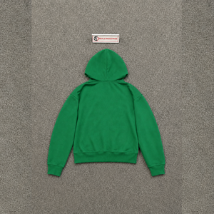 Sudadera con Capucha Verde Premium de Estilo Urbano con Gráficos de Monstruos Abstractos, de Alta Calidad, Oversize, de Algodón French Terry, con Estampado Alien D - Product Image 6