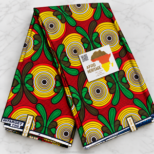 Ankara Wax Printed Cotton Fabric African Fashion Textile for Traditional <b>Dresses</b> Clothing Sewing and DIY - Product Image 3