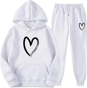 Custom Logo Maternity Solid Eco-Friendly <b>Women</b> & Men Training Sweatpants Set <b>Jogger</b> Tracksuit with Hoodie - Product Image 6