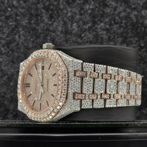 Designer Luxury Stainless Steel Sapphire Automatic Mechanical Movement Modern <b>Watches</b> <b>Iced</b> <b>Out</b> VVS Moissanite for Men Wholesale - Product Image 3