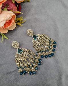 Pendientes de cristal hechos a mano, joyería étnica de diseño para mujeres, colecciones para bodas, recepciones y fiestas. - Product Image 3