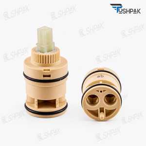 Vanne à diaphragme 1/2 pouce pour eau, commande manuelle, usage général, corps en plastique beige avec joints toriques et mécanisme à disque en céramique - Product Image 6