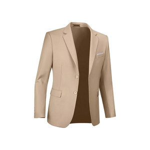 Blazer croisé bleu roi pour homme, col cranté, style britannique, coupe classique, tissu tissé infroissable - Product Image 3