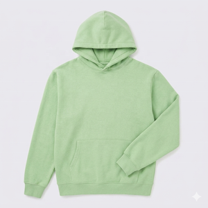 เสื้อฮู้ดผู้ชายสีเบจ ทรงปกติ ผ้าฝ้ายฟลีซถัก 100% แห้งเร็ว มีกระเป๋าหน้า สไตล์วินเทอร์ ล้ำสมัย - Product Image 1
