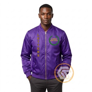 Chaqueta Varsity Acolchada con Bordado de Satén Omega Personalizada GREEK TREASURES, Logotipo Frontal, Invierno, Alta Calidad, Transpirable e Impermeable - Product Image 1