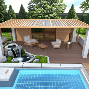 Dalles de terrasse emboîtables 2FT à installation rapide et facile pour patio, porche, piscine – Dalles de sol modulaires DIY rapides pour cours - Product Image 4