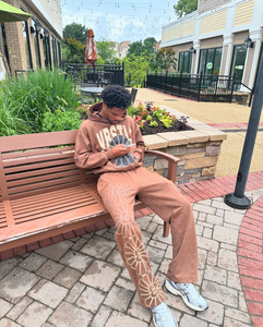 ชุดแฟชั่นฤดูหนาวสำหรับผู้ชาย ดีไซน์เดนิม ผ้าฝ้ายนุ่มสบาย พิมพ์ลายปักลายถัก - Product Image 2