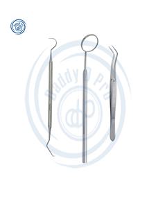 Kit d'examen dentaire de base avec instruments chirurgicaux en acier inoxydable Ensemble de chirurgie dentaire orale PAR DADDY D PRO CE ISO APPROUVÉ - Product Image 5