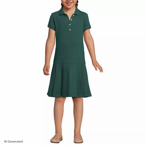 ชุดนักเรียนหญิง เสื้อโปโล ผ้าเจอร์ซีย์ แขนสั้น ชุดนักเรียน - Product Image 1