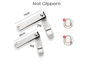 Juego de Manicura y Pedicura de Acero Inoxidable 5 en 1 de Alta Calidad y Lujo, Estuche con Cierre, Incluye Pinzas, Cortaúñas, Portátil, para Uso Infantil - Product Image 4