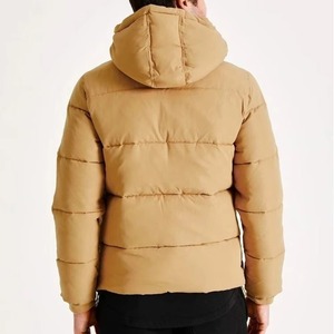 2026 Plus Size Bubble <b>Coat</b> Jacket Men Puffer <b>Coats</b> <b>Winter</b> Bomber Puffer Jackets For Men Light Brown Color Bubble Jacket for Men - Product Image 2