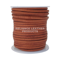 Cordon en cuir plat antique Reliance Leather Products, 100 % cuir pur, couleur bronzée, pour la fabrication de bracelets, emballage en rouleau