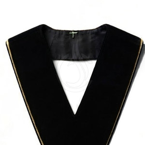 Collier maçonnique classique, col formel simple, en soie légère, personnalisable pour les réunions, les cérémonies, les événements et l'usage quotidien - Product Image 6