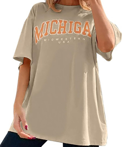 Women V Neck Cap Sleeve Floral Printed T-<b>Shirt</b> Loose Fit Casual Spring Summer Gray Cotton Jersey Top - Product Image 2
