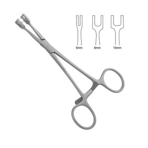 Ensemble d'instruments de serrage osseux manuels réutilisables en acier inoxydable MM-0426-173 pour usage hospitalier, certifié CE, dispositif médical de classe I - Product Image 1