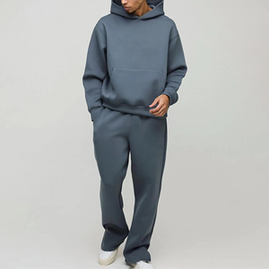Nouvel ensemble de survêtement oversize tendance pour hommes, personnalisable OEM, décontracté, athlétique, coupe ample, pour la course, sweat à capuche et pantalon, vente en gros - Product Image 1