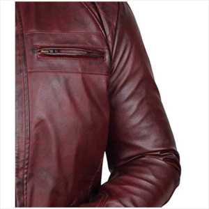 New Arrivals Wholesale Price High Quality Design Men <b>Leather</b> <b>Jacket</b> Slim Fit Comfortable Low Price <b>Leather</b> <b>Jacket</b> For Man - Product Image 5