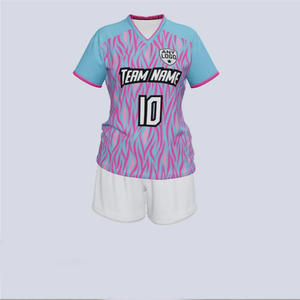 Teamwear Women Premium Quality and Low Price Soccer Uniform Female Jersey & Shorts Football Gear Ladies Shirt Kits - Product Image 1