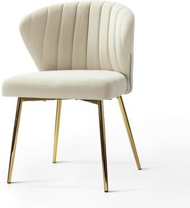 Fauteuil de loisirs en velours au design nordique moderne et luxueux avec pieds en métal pour hôtel et salon, fauteuil de loisirs simple pour restaurant - Product Image 3