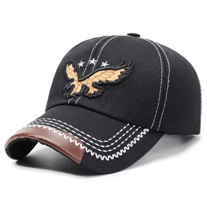 Casquette de soleil tendance brodée d'un aigle – Style casquette de baseball pour les vacances et les loisirs - Product Image 2