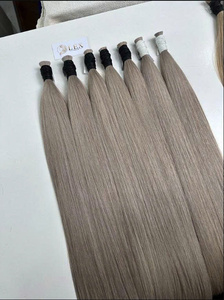 Peluca de encaje frontal LEXHAIR, color gris de moda, lisa, cabello virgen de un solo donante, color personalizado, venta al por mayor, vietnamita 100% - Product Image 2