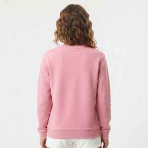 Sudadera Rosa de Cuello Redondo para Mujer, Manga Larga, Corte Regular, Tejido de Algodón, Informal de Otoño, con Estampado de Letras en la Parte Delantera - Product Image 2