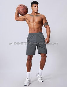 Men's Casual Classic Athletic Shorts with Front Logo High Street Style Breathable Quick Dry Cotton Sweat Shorts and Drawstring - Product Image 3