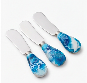 Ensemble de couverts avec manche en marbre, épandeur à fromage, ustensiles de cuisine de haute qualité, essentiels pour la maison et la cuisine - Product Image 3