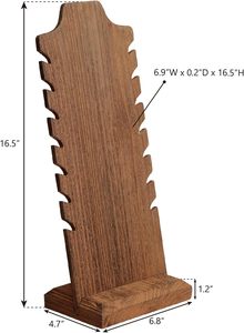 ขาตั้งโชว์สร้อยคอไม้น้ำหนักเบา 2 ชิ้น ชุดที่วางเครื่องประดับสุดหรูสำหรับโชว์และจัดเก็บสร้อยคอ - Product Image 5