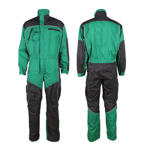Overol de Trabajo Verde y Negro para Hombre con Bolsillos y Cierre de Cremallera para Uso Industrial - Product Image 4