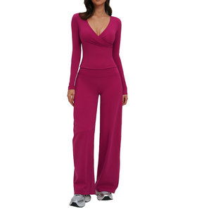 Conjunto de Yoga de 1 Pieza para Mujer, Top Corto Negro sin Tirantes, Pantalones Cortos de Cintura Alta, Sin Costuras, Spandex/Nailon, Paneles de Malla Transpirable - Product Image 3