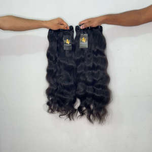 Proveedores de cabello virgen indio liso, ondulado y rizado de un solo donante, Proveedor de cabello humano virgen camboyano, Paquetes de cabello virgen sin procesar - Product Image 2