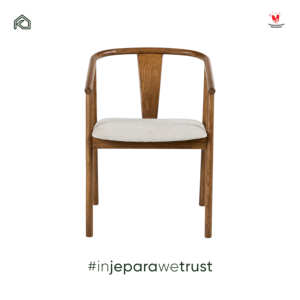 Fauteuil de salle à manger moderne en bois massif, siège rembourré, dossier incurvé, chaise en bois pour restaurant, hôtel, café, mobilier de maison - Product Image 2