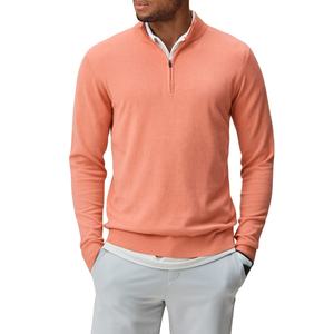 Venta al por mayor de sudadera deportiva para hombre de poliéster Spandex Pullover Zip Collar Quarter Zip Pullover Golf para hombres 2026 - Product Image 1