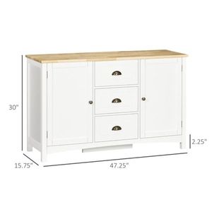 White <b>Kitchen</b> <b>Storage</b> Cabinet - Product Image 4