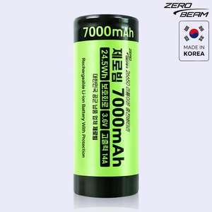 แบตเตอรี่ลิเธียมไอออนแบบชาร์จได้ความจุสูง 7000mAh ZEROBEAM 26650 14A พร้อมระบบป้องกัน 3.7V 4.2V สำหรับไฟฉายและอุปกรณ์ต่างๆ - Product Image 1
