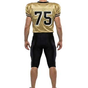 Premium Quality American Football Gear Fully Customizable Football Uniform Set Short Sleeve Jersey Padded Compression <b>Pants</b> - Product Image 2