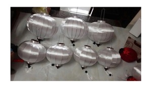 OEM/ODM Foldable Silk <b>Lanterns</b> High Quality Waterproof Fabric Pendant <b>Lanterns</b> - Product Image 4