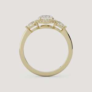 Vintage Oval Lab Grown Diamond Engagement <b>Rings</b> Halo Set 14K 18K Solid Gold <b>Stacking</b> Luxury Classic Modern Elegant Wedding <b>Rings</b> - Product Image 4