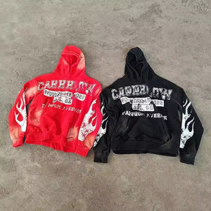 Conjunto Personalizado para Hombre: Sudadera con Capucha y Pantalones Acampanados Vintage con Cremallera, Chándal de Invierno con Rayas Estilo Urbano - Product Image 3