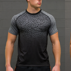 Camiseta de Compresión para Hombre, Ajuste Atlético, Transpirable, de Secado Rápido, Elástica, para Gimnasio, Entrenamiento, Running, Fitness, Ropa Deportiva - Product Image 1