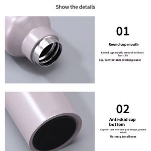 Termos prismáticos con aislamiento de doble pared a prueba de fugas, botella deportiva de acero inoxidable para agua - Product Image 3