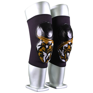 Protège-genoux rembourrés jaunes camouflage personnalisés pour basketball et football, anti-collision, élastiques, protection des articulations, paire - Product Image 3